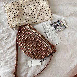 Clare V Grande Fanny Multi Mercado Rattan